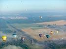 Photos aériennes de "ballon" - Photo réf. E158022 - Lorraine Mondial Air Ballons 2015 : Vol du Vendredi 31 Juillet le matin.