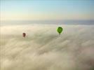 Photos aériennes de "ballon" - Photo réf. E158027 - Lorraine Mondial Air Ballons 2015 : Vol du Vendredi 31 Juillet le matin.