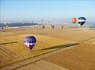 Photos aériennes de "ballon" - Photo réf. E158049 - Lorraine Mondial Air Ballons 2015 : Vol du Vendredi 31 Juillet le matin.