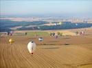 Photos aériennes de "ballon" - Photo réf. E158053 - Lorraine Mondial Air Ballons 2015 : Vol du Vendredi 31 Juillet le matin.