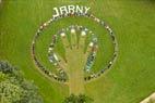 Photos aériennes de Jarny (54800) - Logo humain 2016 | Meurthe-et-Moselle, Grand Est, France - Photo réf. C162460