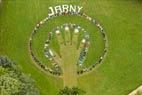 Photos aériennes de Jarny (54800) - Logo humain 2016 | Meurthe-et-Moselle, Lorraine, France - Photo réf. C162460