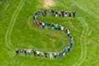 Photos aériennes de Moineville (54580) - Logo humain 2016 | Meurthe-et-Moselle, Grand Est, France - Photo réf. C162472