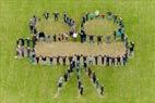 Photos aériennes de Ville-sur-Yron (54800) - Logo humain 2016 | Meurthe-et-Moselle, Grand Est, France - Photo réf. C162477