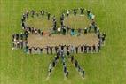 Photos aériennes de Ville-sur-Yron (54800) - Logo humain 2016 | Meurthe-et-Moselle, Grand Est, France - Photo réf. C162478