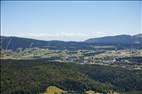 Photos aériennes de Les Rousses (39220) - Autre vue | Jura, Franche-Comté, France - Photo réf. E170893 - Le Mont-Blanc est visible en arrière-plan.