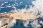 Photos aériennes de "nuage" - Photo réf. E172147 - Le Banc d'Arguin sous les nuages