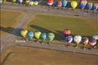 Photos aériennes - Mondial Air Ballons 2019 - Photo réf. E172851 - Grand Est Mondial Air Ballons 2019 : Grande Ligne du lundi 29 Juillet au matin.