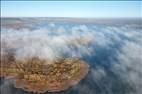 Photos aériennes de "spectacle" - Photo réf. E174753 - La dissipation du brouillard matinal est un spectacle magique vu du ciel