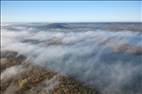 Photos aériennes de "madine" - Photo réf. E174756 - La dissipation du brouillard matinal est un spectacle magique vu du ciel