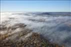 Photos aériennes de "spectacle" - Photo réf. E174757 - La dissipation du brouillard matinal est un spectacle magique vu du ciel