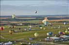 Photos aériennes de "montgolfières" - Photo réf. E174861 - Grand Est Mondial Air Ballons 2021 : Grande Ligne du Dimanche 25 Juillet au matin.