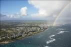 Photos aériennes de "Guadeloupe2023" - Photo réf. E186287 - La ville du Moule avec un bel arc-en-ciel